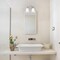 Designers Fountain Bronson 13.25in 2-Light Brushed Nickel Transitional Indoor Vanity Light with Etched Glass Shade D278M-2B-BN - alternate 2